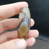 Crystal Eye Agate Old Himalayan Indo Tibetan Nepal Antique Amulet Bead B#367